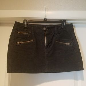 American Eagle Black Corderoy skirt